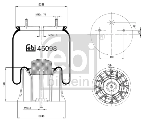 Bellow, air suspension